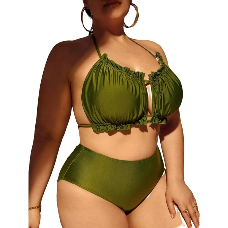 Plus size best sale bikini walmart