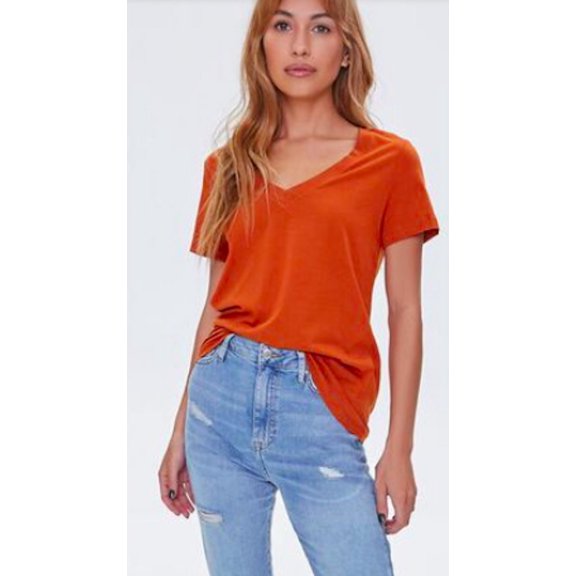 Sexy Plus Size Low-Cut Cleavage V-Neck T-Shirt Tee Top 1x2x3x