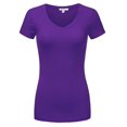 thumbnail image 1 of Sexy Plus Size Low-Cut Cleavage V-Neck T-Shirt Tee Top 1x2x3x, 1 of 1