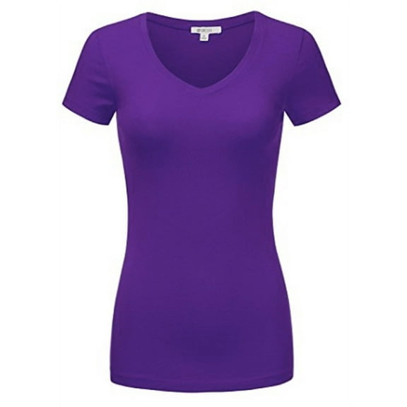 Sexy Plus Size Low-Cut Cleavage V-Neck T-Shirt Tee Top 1x2x3x