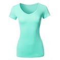 thumbnail image 1 of Sexy Plus Size Low-Cut Cleavage V-Neck T-Shirt Tee Top 1x2x3x, 1 of 1