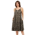 thumbnail image 1 of Sexy Sleepwear 3X for Curvy Women, VEPKUL Sleeveless V Neck Nightgowns with Pockets Slip Night Dresses Cozy Sleepshirt Soft Pajama Plus Size Floral Dress, 1 of 9