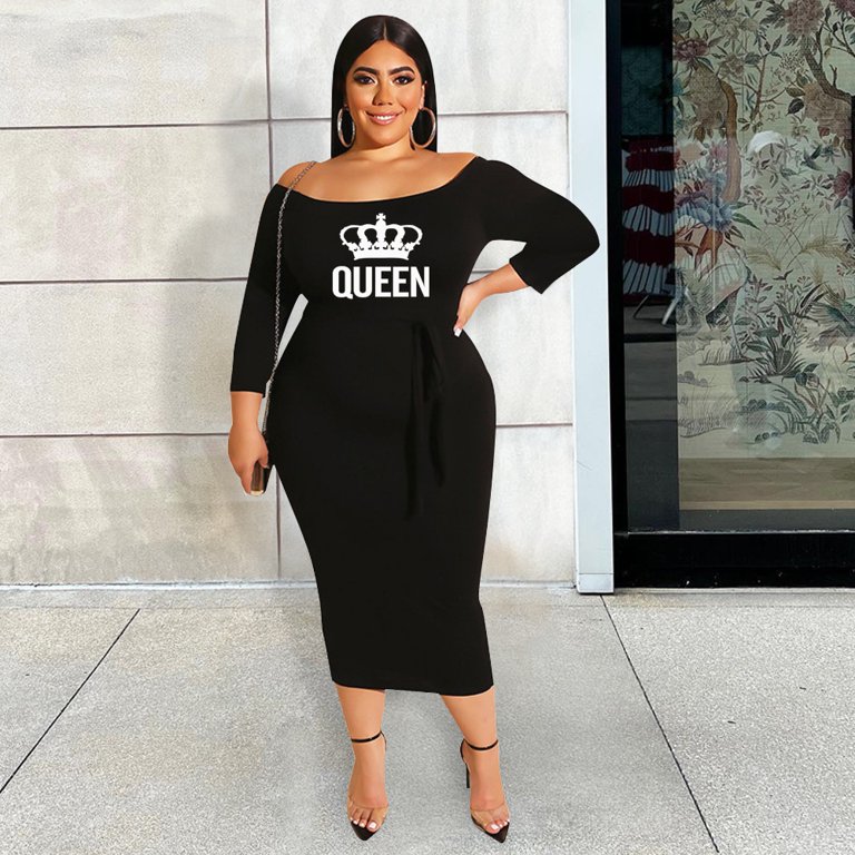 Sexy Plus Size Queen Dress