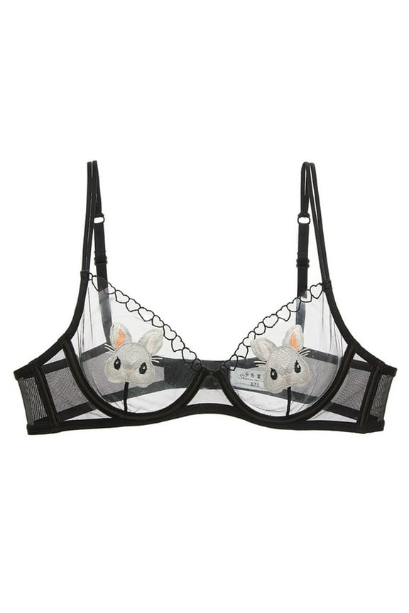Sexy Rabbit Lace Bra for Women - Big Appear Small, Comfortable Daily Wear - All-Season Design