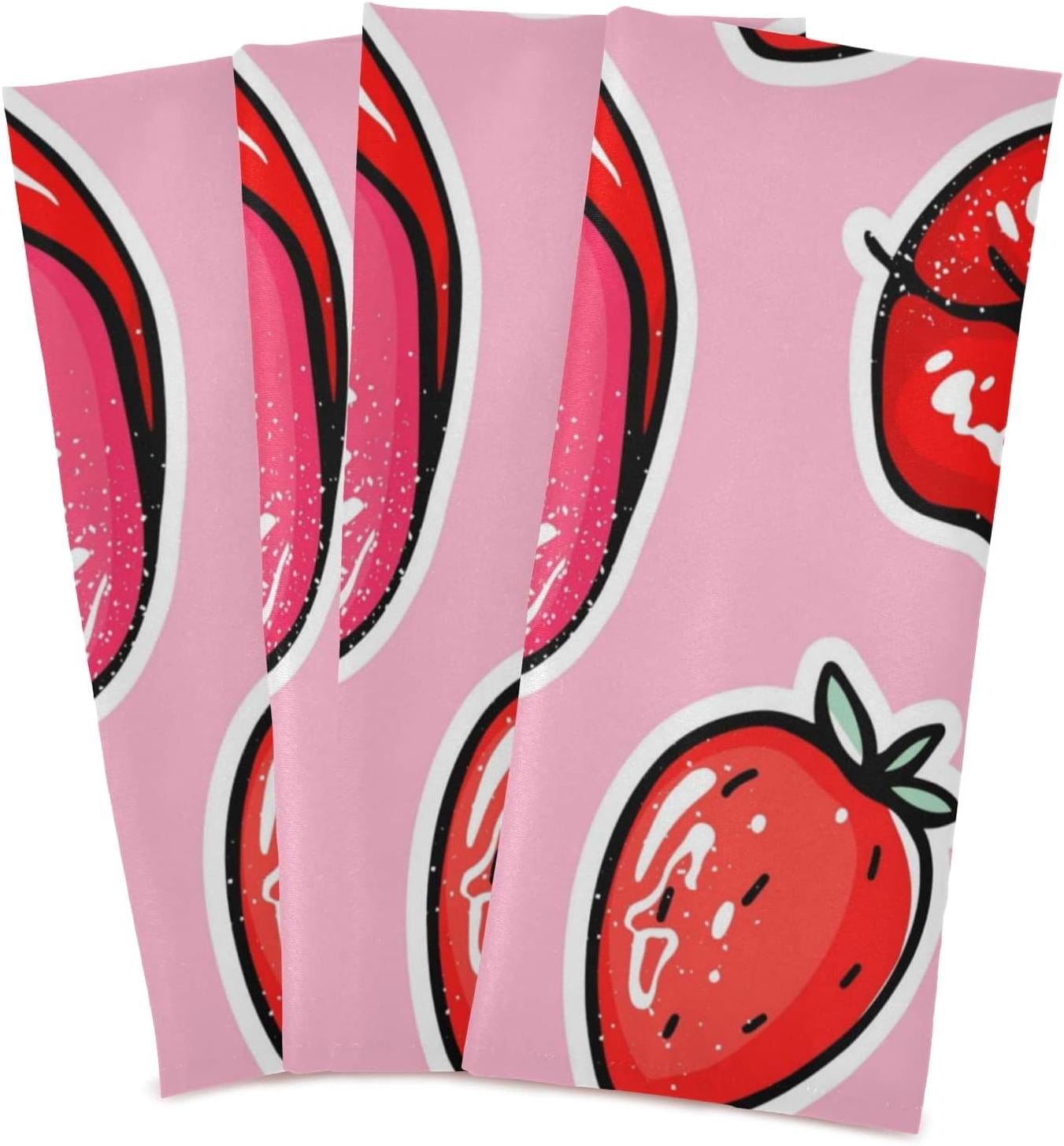 SUABO Valentine Heart Dishcloths - 6 Pack, Super Absorbent & Quick-Dry For Kitchen & Bathroom