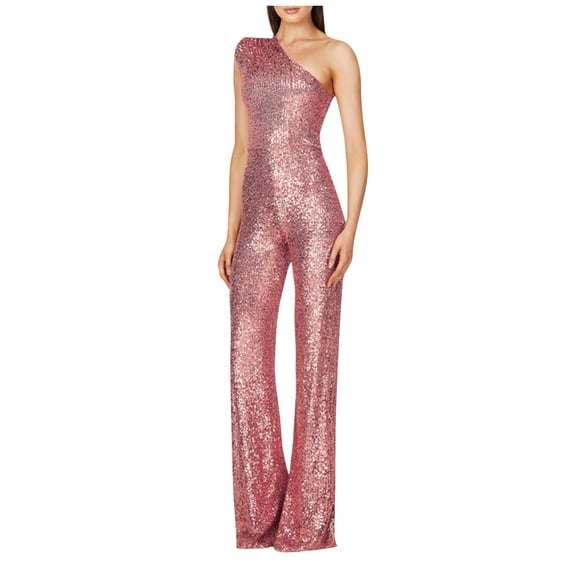 Sexy Rompers for Women 2024 Sparkly Sequin Jumpsuit Ladies Shiny Sequin Overalls Pants Party Club Night Outfit