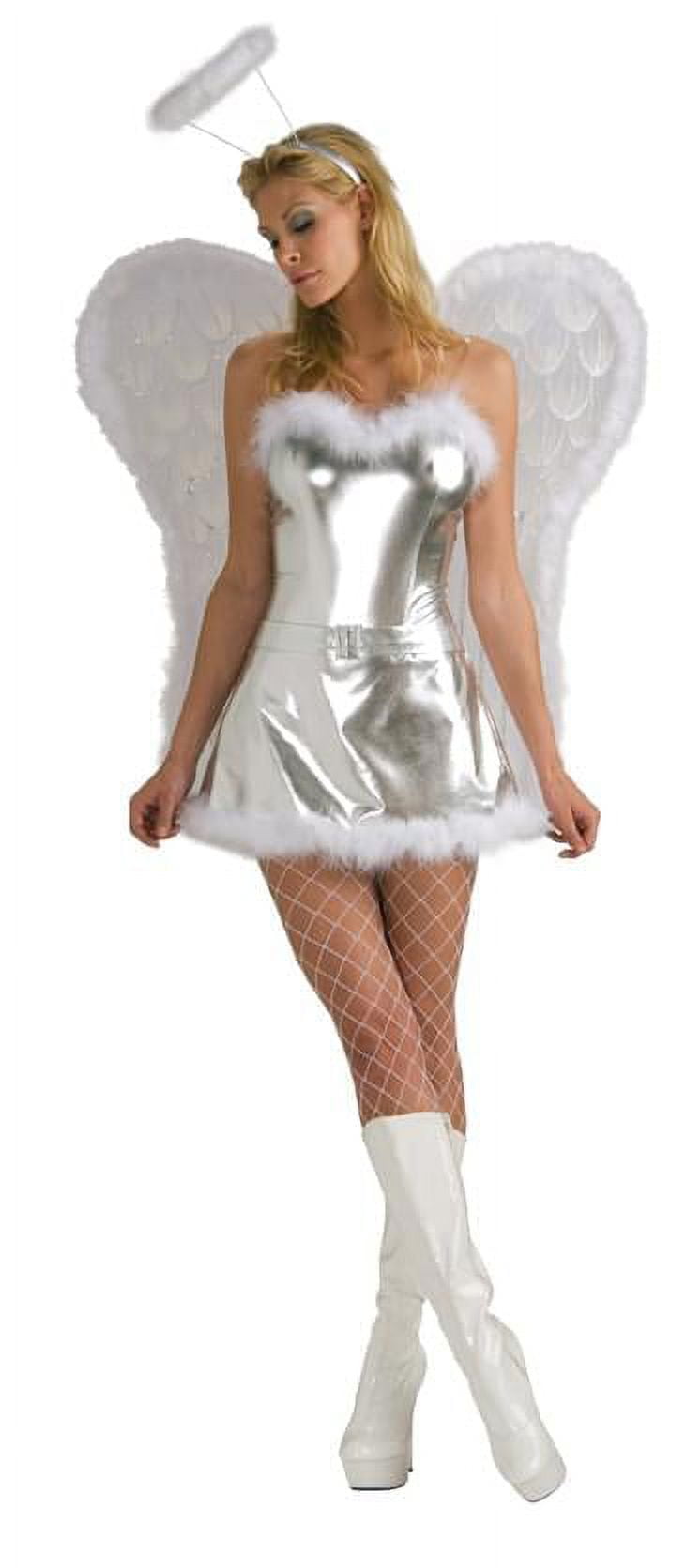 Sexy Silver Angel Costume Adult Standard