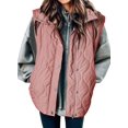 thumbnail image 1 of Sleeveless Fall Winter Jackets for Women Lightweight Stand Collar Cropped  Vest Button Zip Up Quilted Bomber Jacket Warm Coat Outerwear with Pockets, 1 of 6