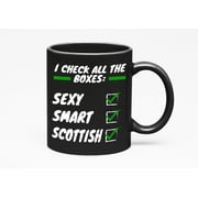 Sexy, Smart, Scottish, Black 11oz Ceramic Mug