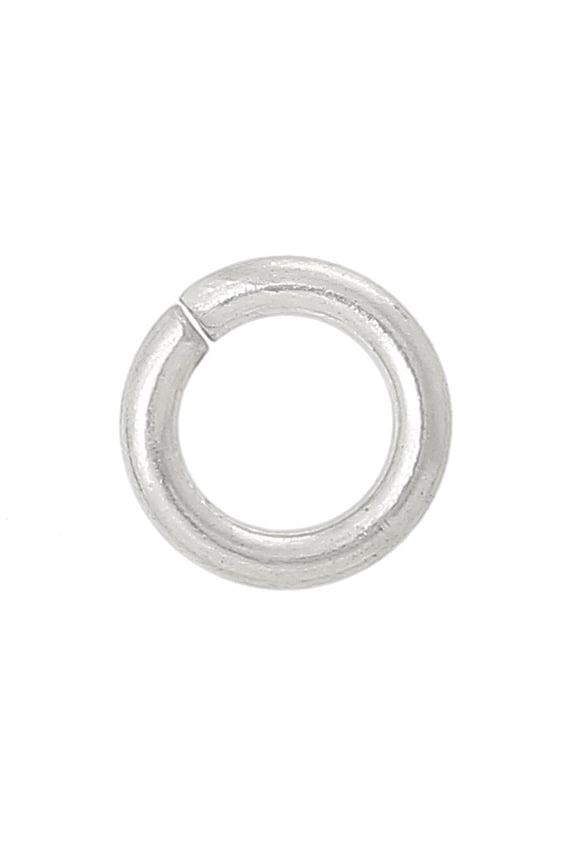 5 Pc .925 Sterling Silver Plated Open Jump Rings 6mm