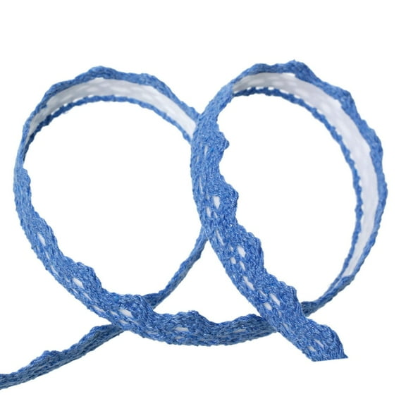 Sexy Sparkles Blue Fabric Adhesive Sticker Tape for Scrapbooking, Craft Decoration, Gift Packing - 1 Roll