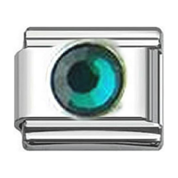 Sexy Sparkles December Birthstone Italian Link Charm for Link Bracelet - Stainless steel, 9mm