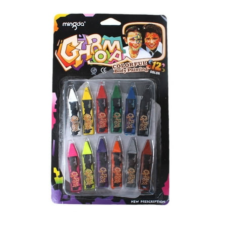 Sexy Sparkles Face & Body Art Crayons 12Pcs Sets
