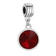 thumbnail image 1 of Sexy Sparkles Glass Rhinestone January Birthstone charms Dangling Spacer Beads for Bracelets or Necklace European Compatible - Zinc Based Alloy & Glass, 1 of 2