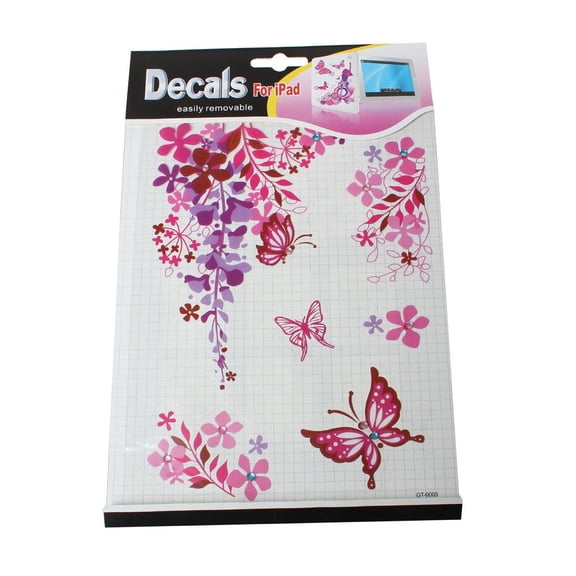 Sexy Sparkles Multicolor Butterfly Plastic Ipad Skin Sticker Decal Wrap - Electronics, 1 Sheet