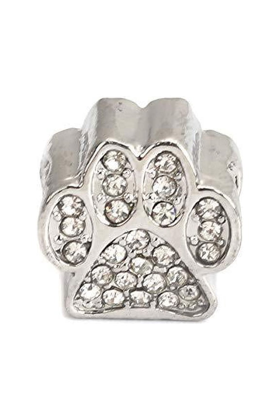Paw Prints Charm Spacer Bead for European Bracelets