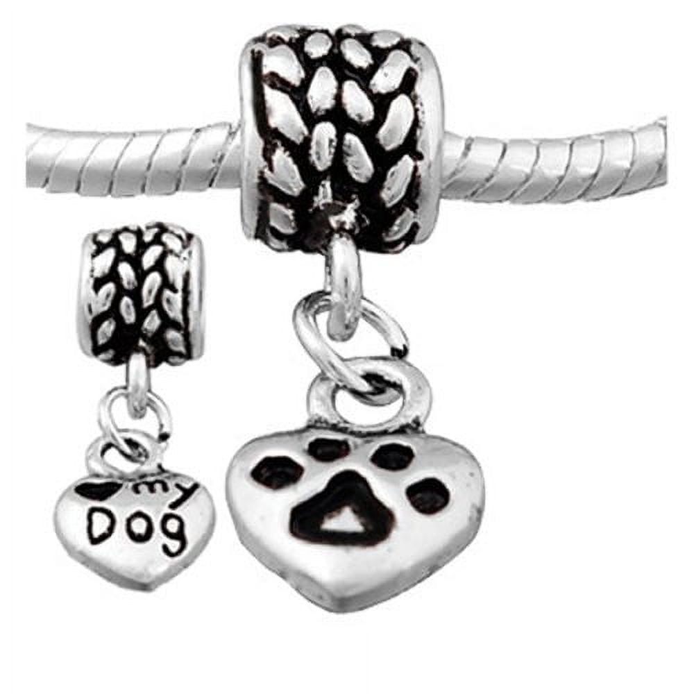 Greyhound Dog Charm Bead For European Snake Chain Bracelets - Fits Pandora, Chamilia & More - View #9