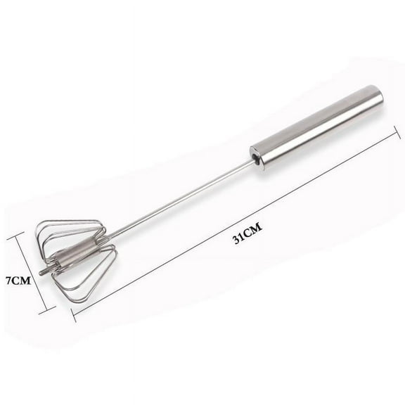 Sexy Sparkles Premium Stainless-Steel Hand Push Whisk Blender, Egg Beater, Hand Egg Mixer for Flour Cake Egg Length -12in