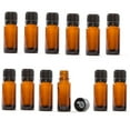 thumbnail image 1 of Sexy Sparkles Amber Glass Essential Oil Bottles 10 mL with Orifice Reducers, 12 Pack, 1 of 1