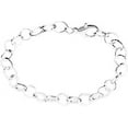 thumbnail image 1 of Sexy Sparkles Silver Plated Chain Bracelets Fit Clip on Charm Bracelets - Zinc Based Alloy & Iron Based Alloy, 20cm, 1 of 3
