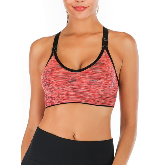 Sexy Sports Bras For Women- Padded Seamless High Impact Support Yoga Sports Bras For Gym Workout Fitness Running, Breathable Tank Tops,6 Colors And 5 Sizes