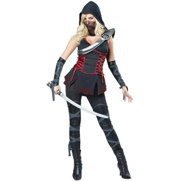 California Costumes Adult Sexy Ninja Black Costume Medium Female