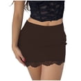 thumbnail image 1 of Sexy Stretchy Lace Bodycon Mini Skirt for Women Girls Party Club Night Out Fashion Summer Outfit Casual Dress, 1 of 2