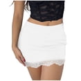 thumbnail image 1 of Sexy Stretchy Lace Bodycon Mini Skirt for Women Girls Party Club Night Out Fashion Summer Outfit Casual Dress, 1 of 2