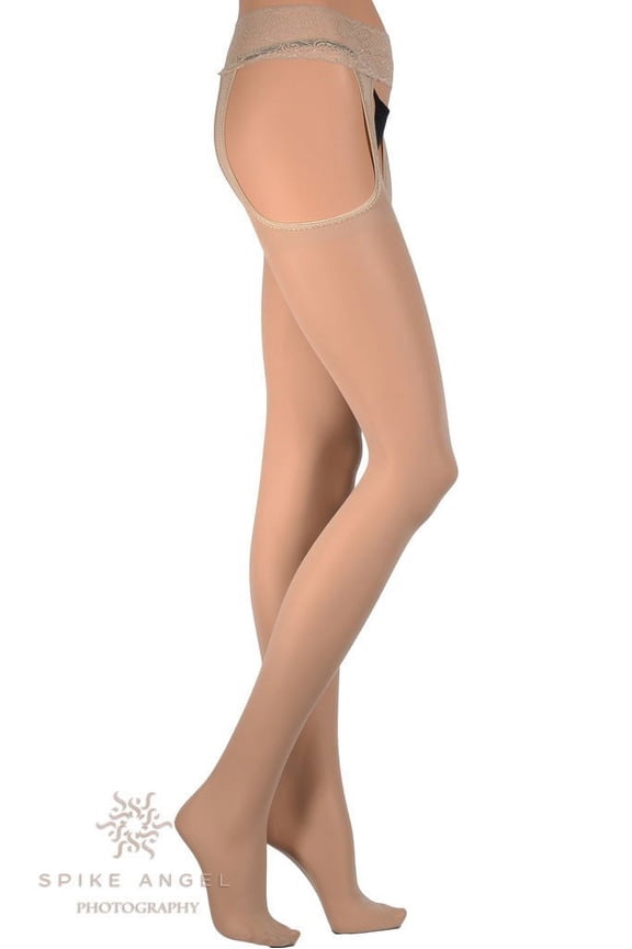 Sexy Strip 20 Open Crotch Pantyhose