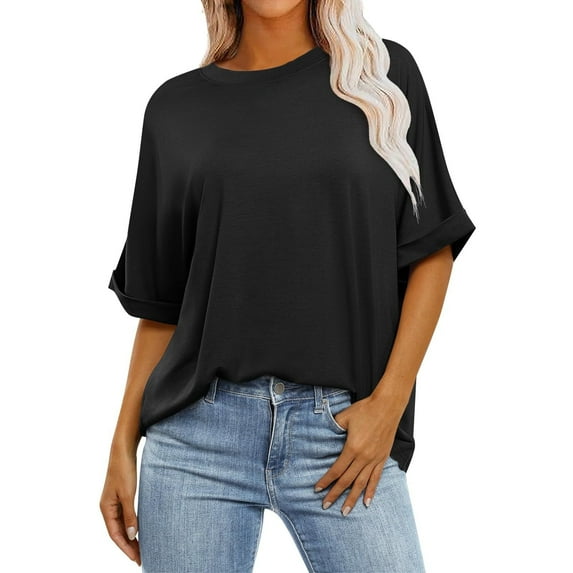 Cilsoka Sexy Summer Crop Tops for Women Oversized Shirts to Wear with Leggings Summer Clothes Outfits Women Over 50 Everyday