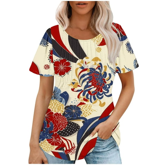 Sexy Summer Crop Tops for Women Plus Size Womens Shirts Pack Basic Fitted Short Sleeve Tees