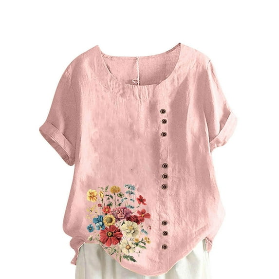 Summer Tops For Women 2025 Summer Tops For Women Trendy Cute Tshirts Shirts For Women Tummy Hiding White Blouse For Women Business Casual Womens Graphic T Shirts Vintage