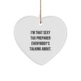 thumbnail image 1 of Sexy Tax Preparer Gifts, I'm That Sexy Tax Preparer Everybody's Talking About., Heart Ornament for Men, Women, Friends, Coworkers, Family, Christmas Unique Gifts, 1 of 4