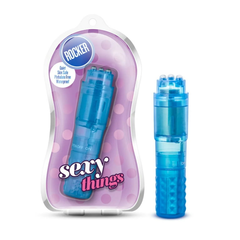 Sexy Things By Blush | Rocker Blue 4-Inch Vibrating Mini Vibrator -  Walmart.com