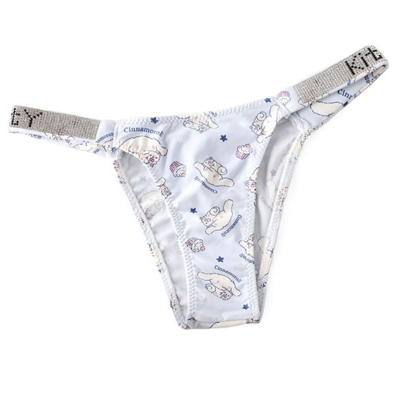 Sexy Thong Kitty Panties Kawaii Cute Cartoon Underwear Women Ice Silk Briefs Girl Gift Underpants