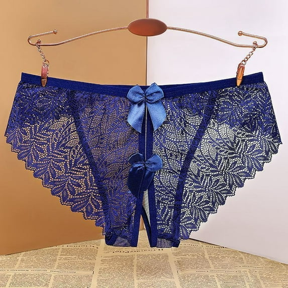 Sexy Thongs for Women Low Rise Lace Thongs Cut out Mesh Underwear Crotchless Panties for Women Womens Sexy Underwear for Women