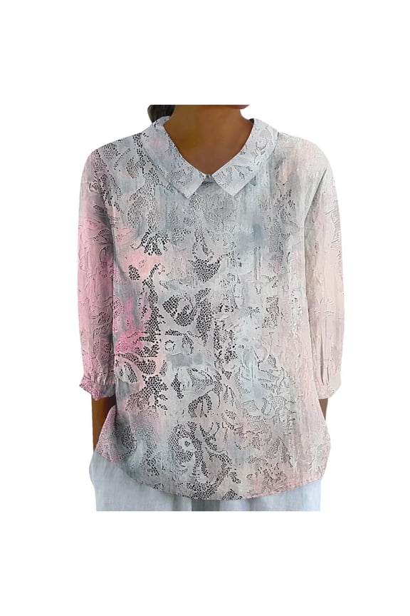 Womens Blouses Fall 2025 Camisole Tops Built In Bra Plus Fall 3/4 Sleeve Shirts Cotton Peasant Blouses Boho