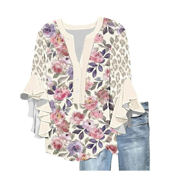 Tops For Women 2025 Summer Women'S Tops Casual V Neck Summer Tshirt For Women Blouses For Women Plus Size White T Shirts For Women V Neck Pack