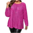 thumbnail image 1 of Sexy Tops For Women 2025 Summer Womens Tops Plus Size Sexy Vneck Long Sleeve Shirts For Women Workout Long Sleeve Blouses For Women Work Womens V Neck T Shirts Loose Fit Pack, 1 of 5