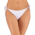 thumbnail image 1 of Sexy V Cut Bikini Bottom Tie Sides for Women Cheeky Booty  Ladies Swimsuit Bikini Bottom, 1 of 8