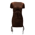 thumbnail image 1 of Sexy V Neck Dress Women's Casual Flowy Summer Dress Elegant Delicate Design Comfortable Stretchy Fabric Fashion Outfit, 1 of 2