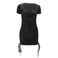 thumbnail image 1 of Sexy V Neck Dress Women's Casual Flowy Summer Dress Elegant Delicate Design Comfortable Stretchy Fabric Fashion Outfit, 1 of 2