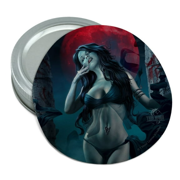 Sexy Vampire Blood Lust Red Moon Round Rubber Non-Slip Jar Gripper Lid Opener