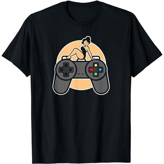 Sexy Videogames Girl Controller Outfit for a Gamer T-Shirt