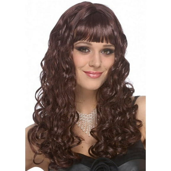 Sexy Wigs Long Brown Hair Adult Halloween Costume Wig