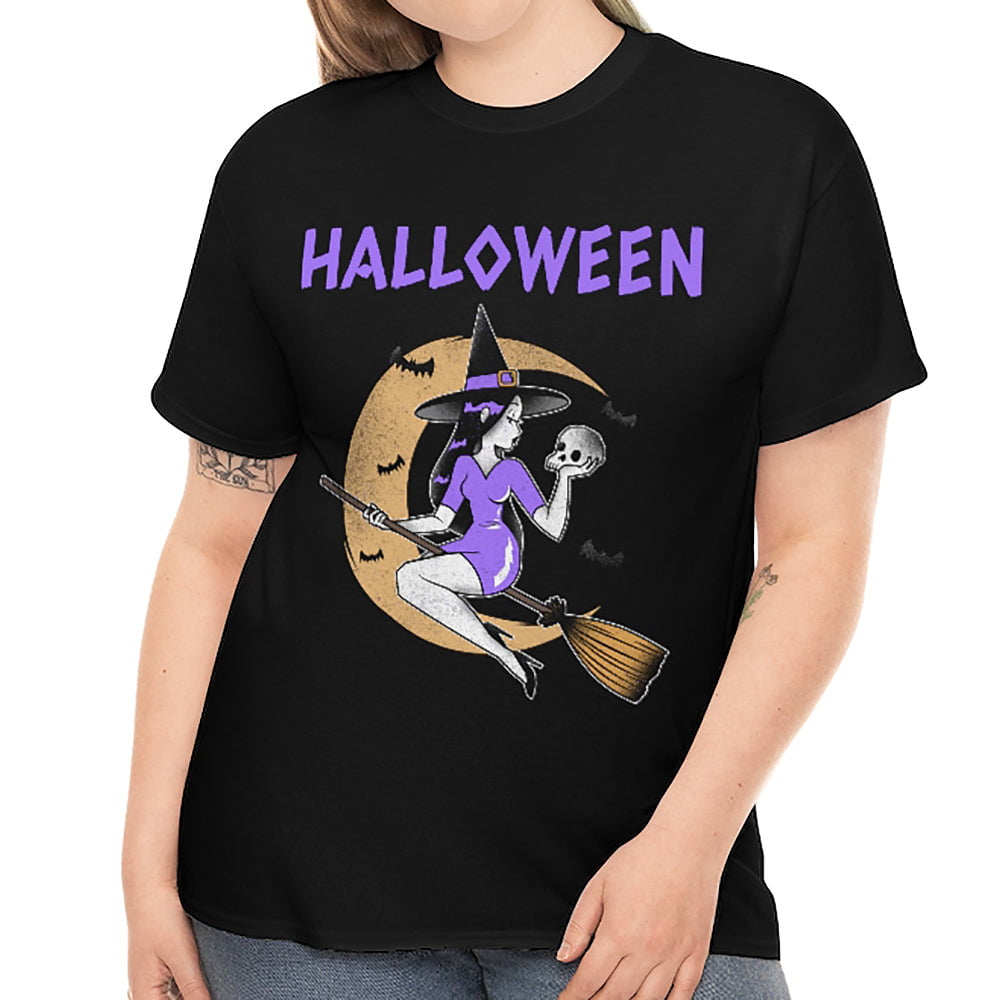 Sexy Witch Shirt Halloween Shirts Women Plus Size Cute Witch Halloween ...