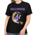 thumbnail image 1 of Sexy Witch Shirt Halloween Shirts Women Plus Size Cute Witch Halloween Costumes for Plus Size Women, 1 of 7