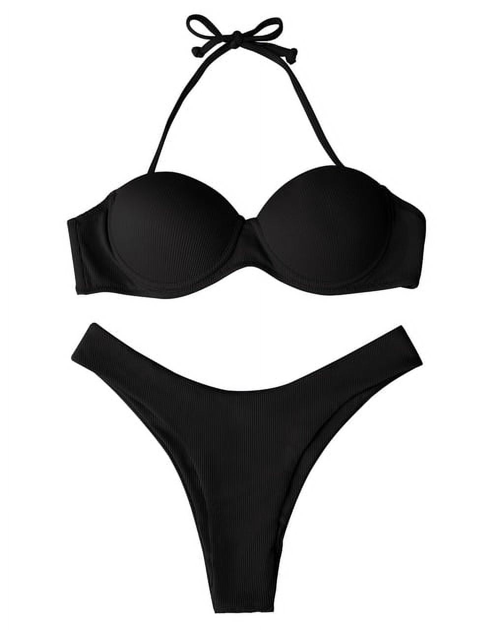 Sexy Women Bikini Brazilian Swimsuit Push-up Bra Bikini Set Two Piece ...