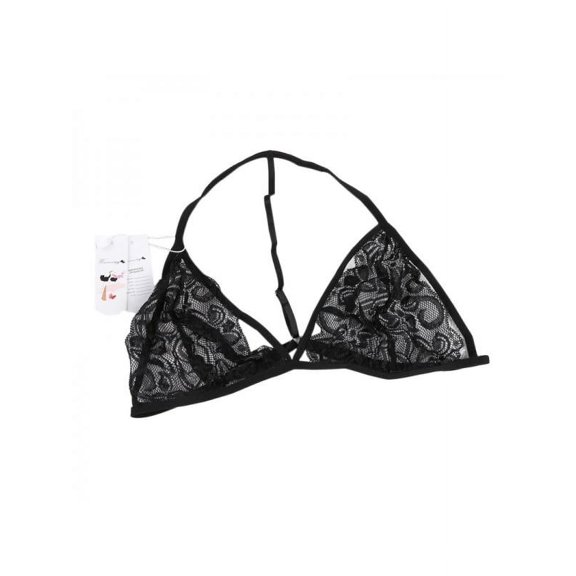 Sexy Women Floral Lace Bra Black Lingerie Bustier Sheer Bralette Unpadded Camis Sleepwear