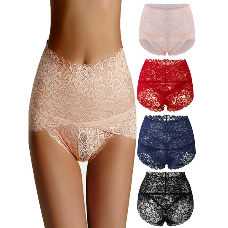 Sexy Women Lady Lace Underwear Boxer Shorts High Waist Panties Briefs  Knickers 